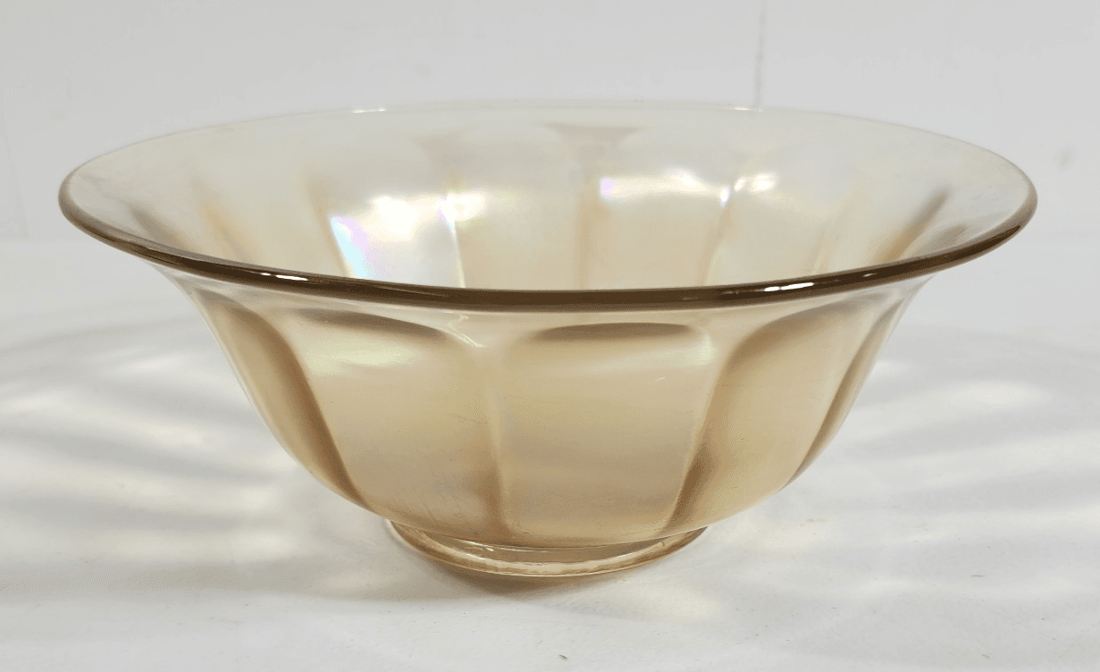Carnival Glass Iridescent Dish Bowl 8.25" Home Decor - Thumbnail 3
