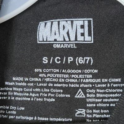 Spiderman Marvel Graphic T-Shirt Boys Size Small Black Short Sleeve NEW - Thumbnail 8