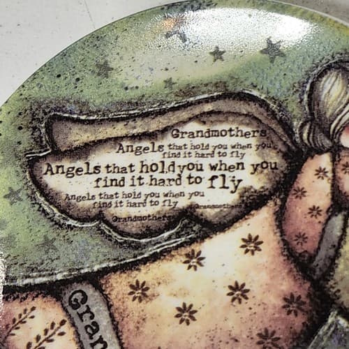 Carson Home Accents Plate Grandmothers Angel Saying Decor 4.75" - Thumbnail 4