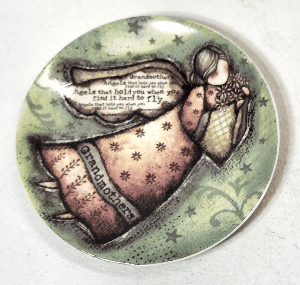 Carson Home Accents Plate Grandmothers Angel Saying Decor 4.75" - Thumbnail 3