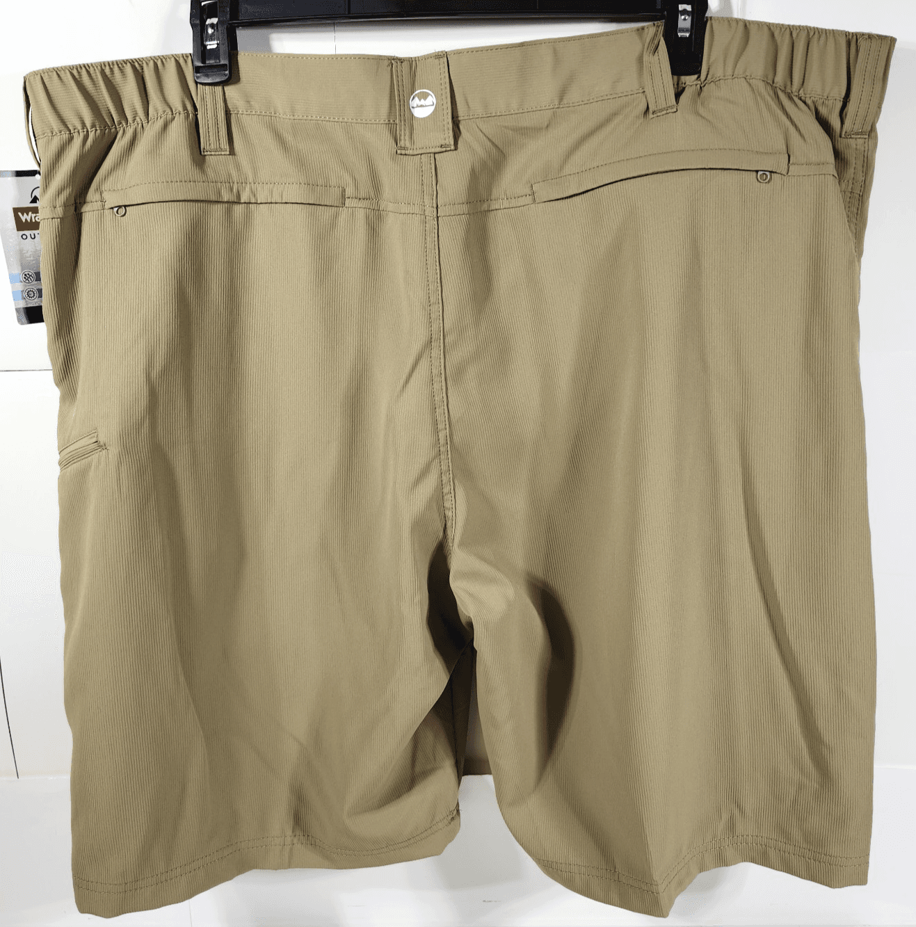 Wrangler Mens 46 Cargo Shorts Moisture Wicking UPF Pockets Softshell Brown NEW - Thumbnail 4