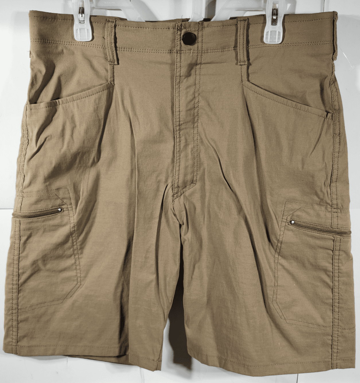 Wrangler Mens 34 Cargo Shorts Performance Brown Utility Pockets Softshell - Thumbnail 5