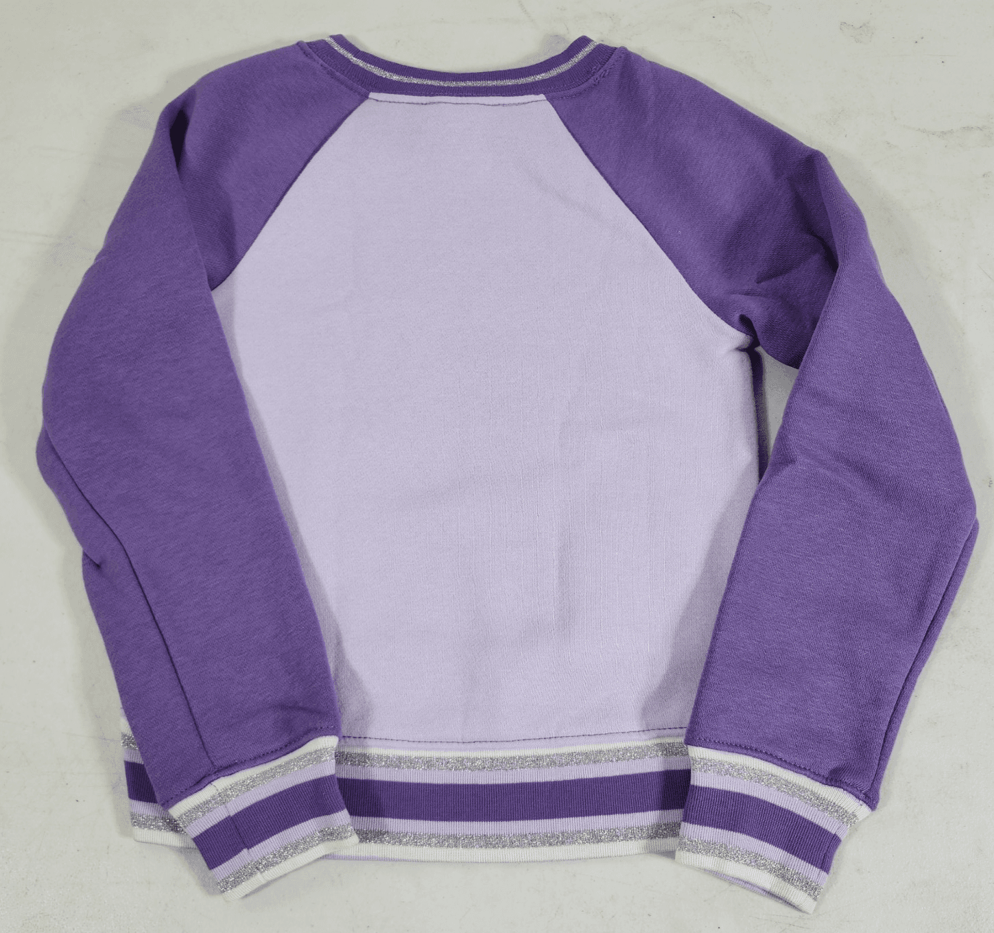 Athletic Works Girls Fleece Sweatshirt Size XS 4-5 Purple Shirt Top NEW - Thumbnail 4