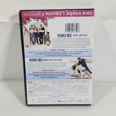 Mamma Mia! 2-Movie Collection DVD Amanda Seyfried Sealed NEW - Thumbnail 2