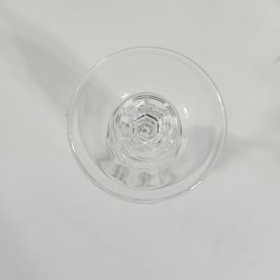 2 Clear Glass Champagne Flute With Diamond Design Etched Home Bar Decor 7.5" - Thumbnail 5