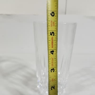 Vintage W.M Dalton French Lead Crystal Verite Pattern #6 Beverage Glass Set of 2 - Thumbnail 6
