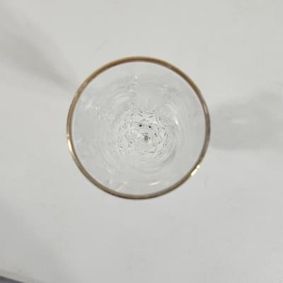 2 Clear Glass Champagne Flute With Diamond Design Etched Home Bar Decor 7.5" - Thumbnail 4
