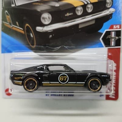 2025 Hot Wheels '67 Shelby GT500 Mustang 60 Series Car 1/64 Toy Vehicle NEW - Thumbnail 2