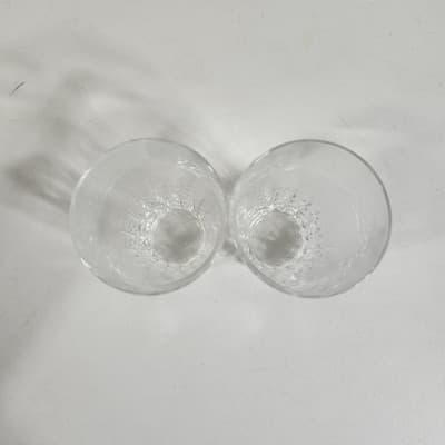 Vintage W.M Dalton French Lead Crystal Verite Pattern #6 Beverage Glass Set of 2 - Thumbnail 4