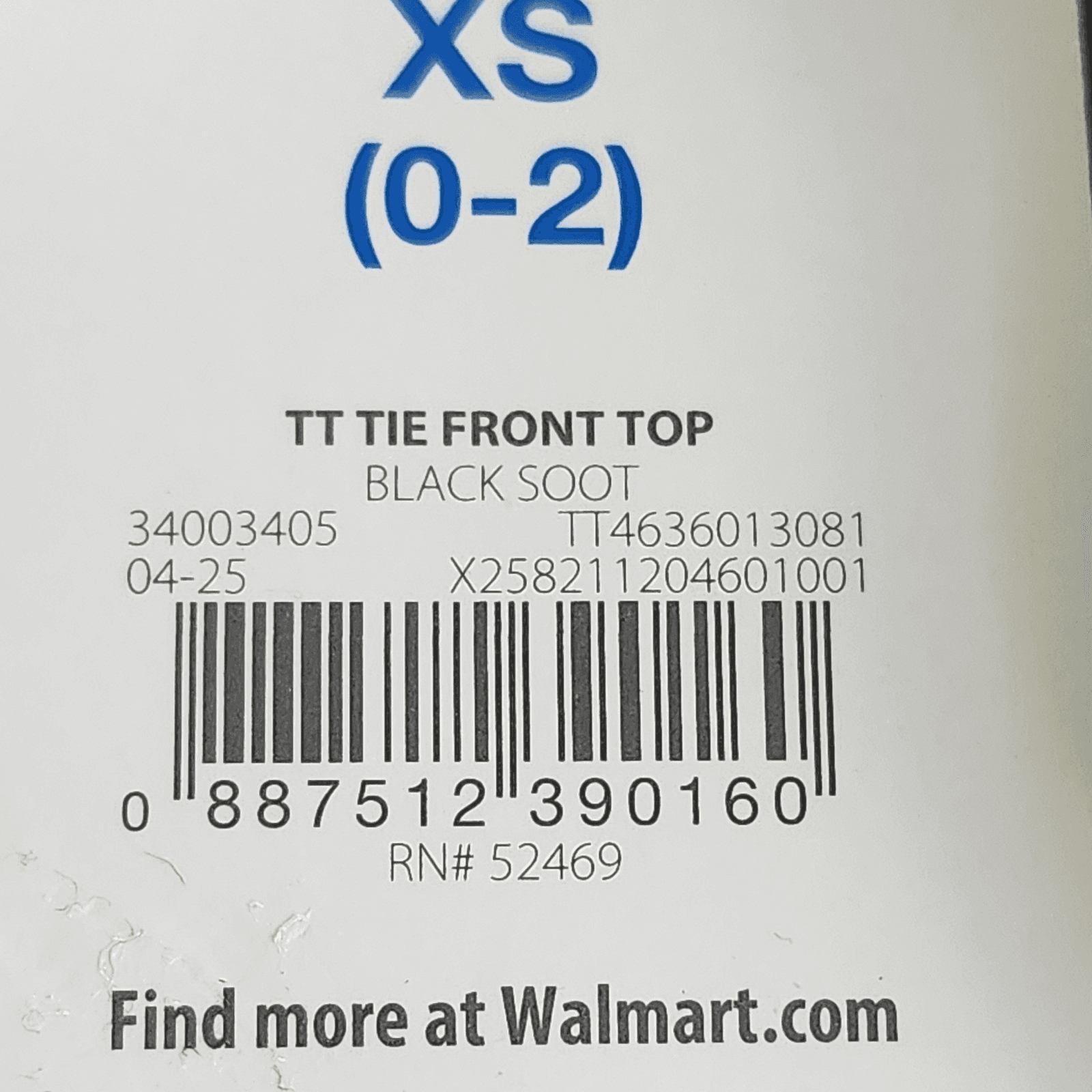 Time and Tru Women's XS Tie Front Peplum Top with Short Puff Sleeves NEW - Thumbnail 7