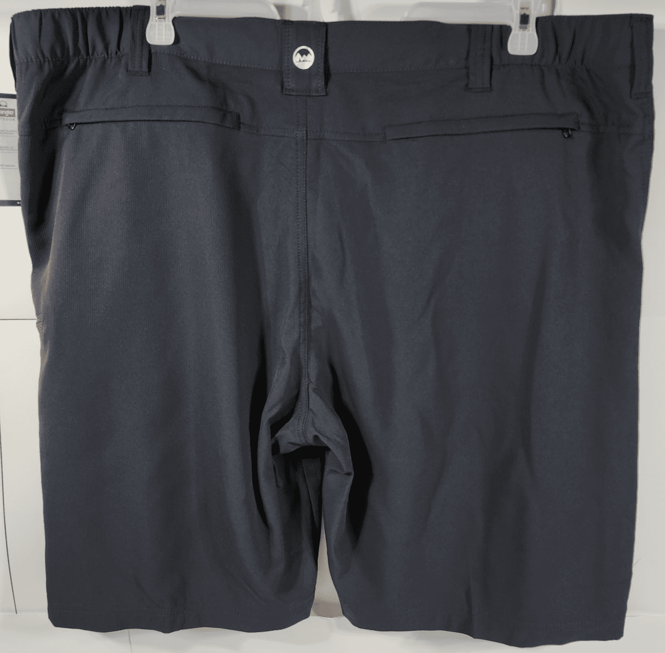 Wrangler Mens 46 Cargo Shorts Moisture Wicking UPF Pockets Softshell Black NEW - Thumbnail 4