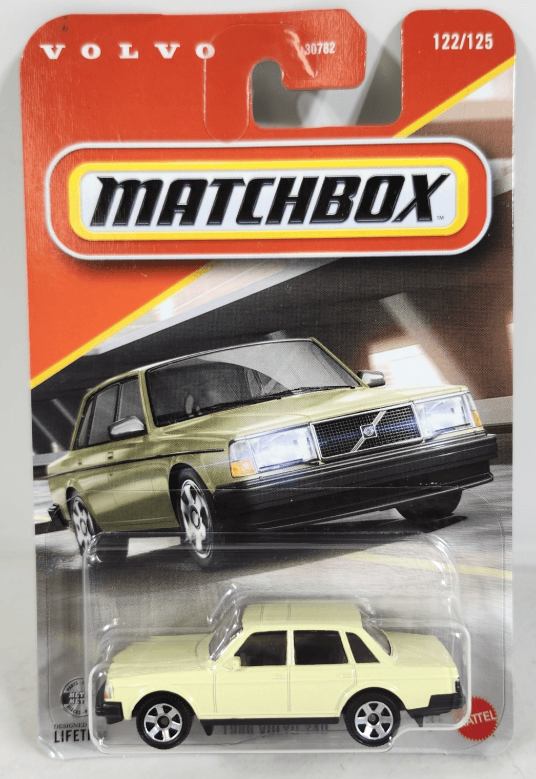 Matchbox 1986 Volvo 240 Yellow Car 1/64 Toy Vehicle NEW