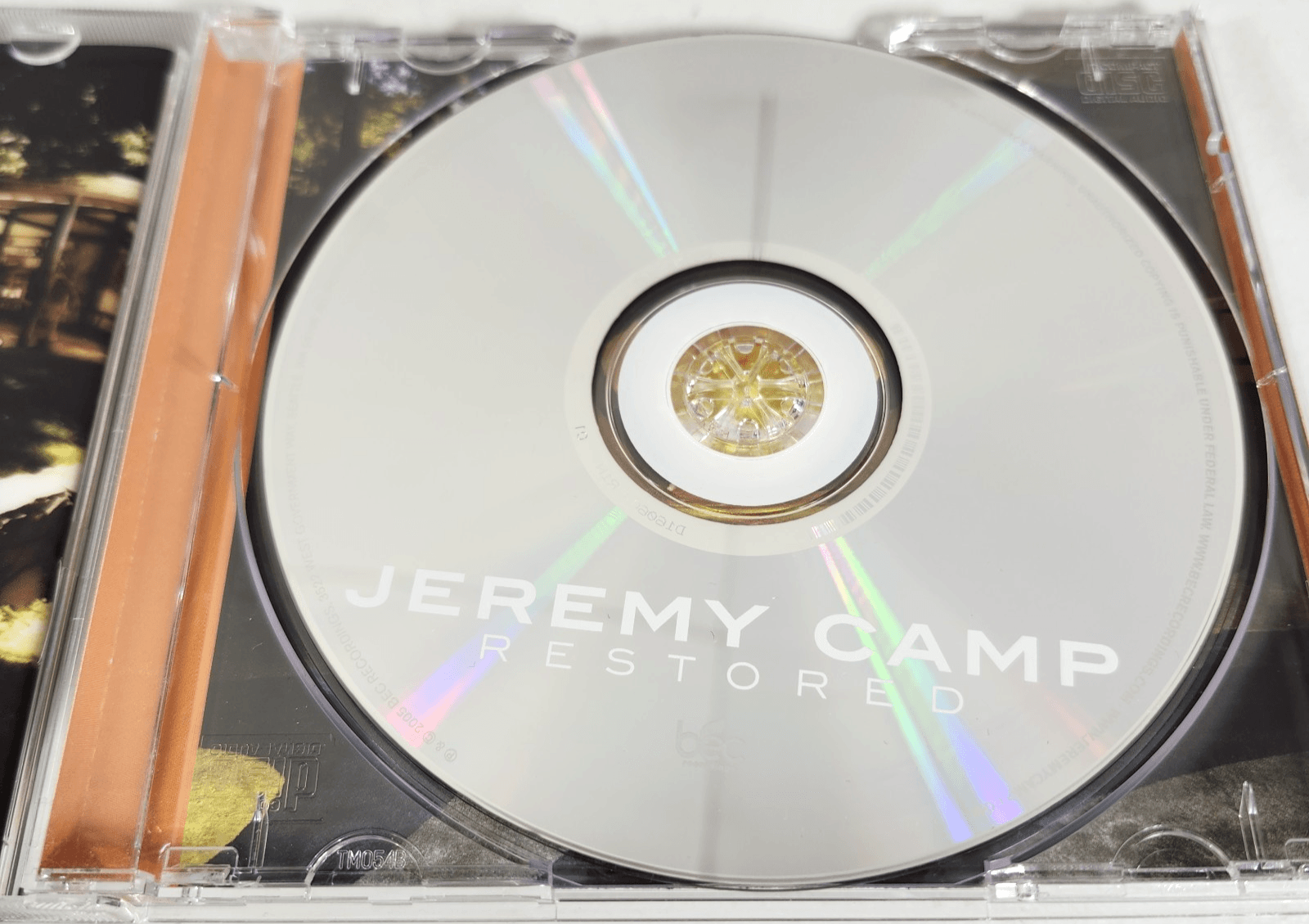 Jeremy Camp Restored Music CD - Thumbnail 2