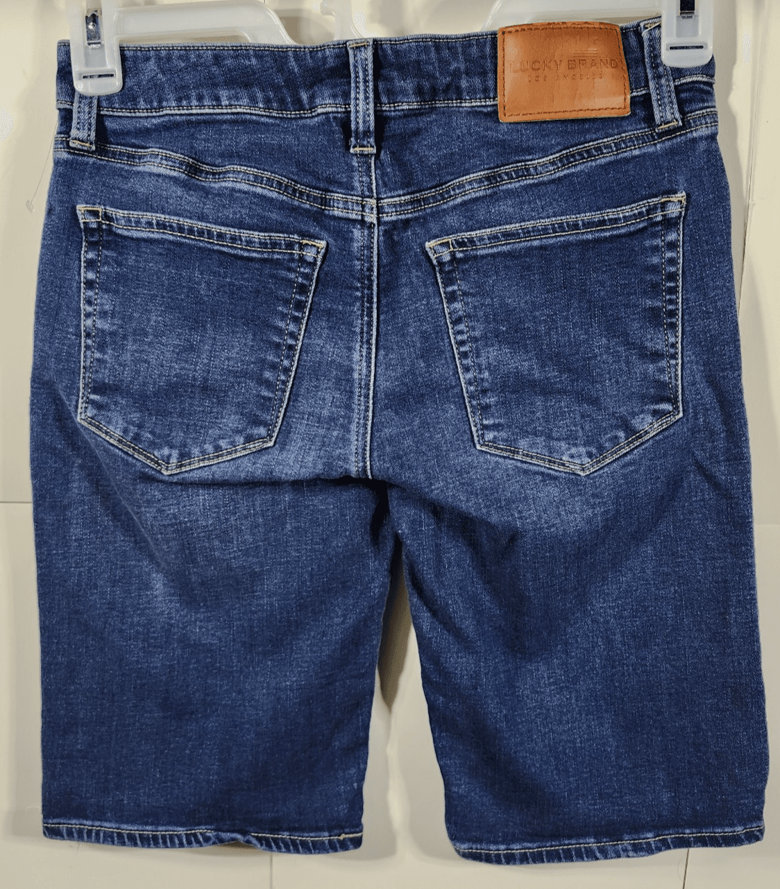 Lucky Brand Jean Shorts Size 4/27 Blue Denim Mid Length - Thumbnail 6