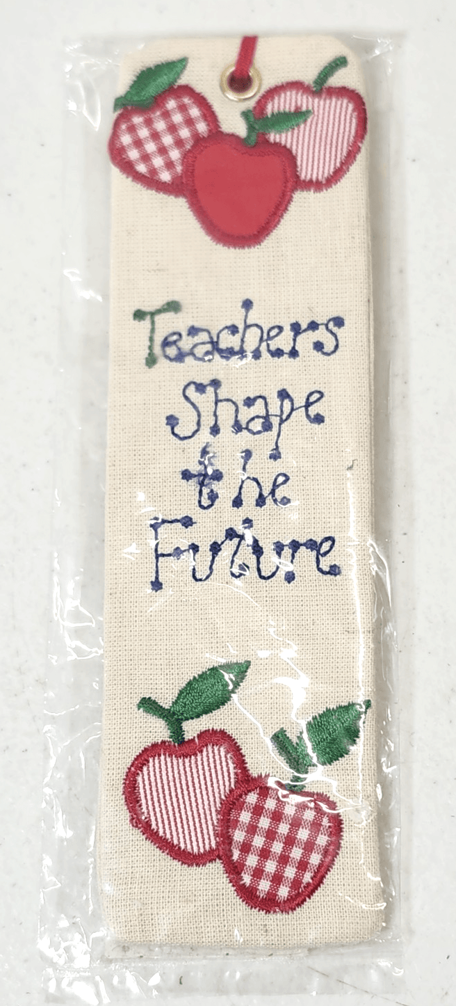 Russ Cross Stitch Bookmark Teachers Shape The Future Gift NEW - Thumbnail 2