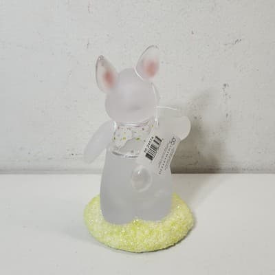 Dept 56 Frosted Acrylic Easter Bunny Rabbit Home Decor 9" - Thumbnail 5