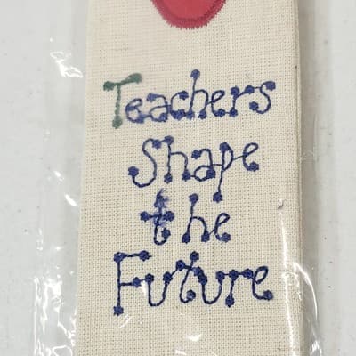Russ Cross Stitch Bookmark Teachers Shape The Future Gift NEW - Thumbnail 4
