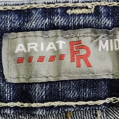 Ariat Jeans Women's 29R Blue FR Flame Resistant Mid Rise Boot Western Work Wear - Thumbnail 10