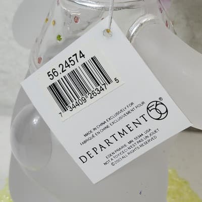 Dept 56 Frosted Acrylic Easter Bunny Rabbit Home Decor 9" - Thumbnail 7