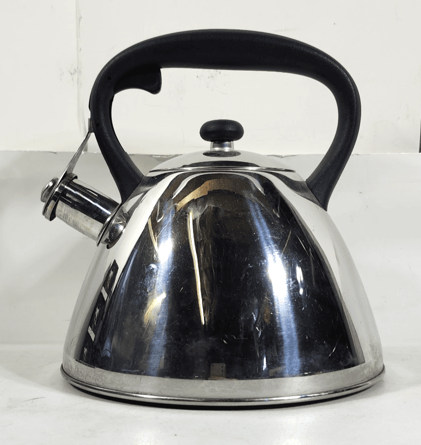 2 Quart Tea Pot Prime Gourmet Stainless Steel Whistling Tea Kettle
