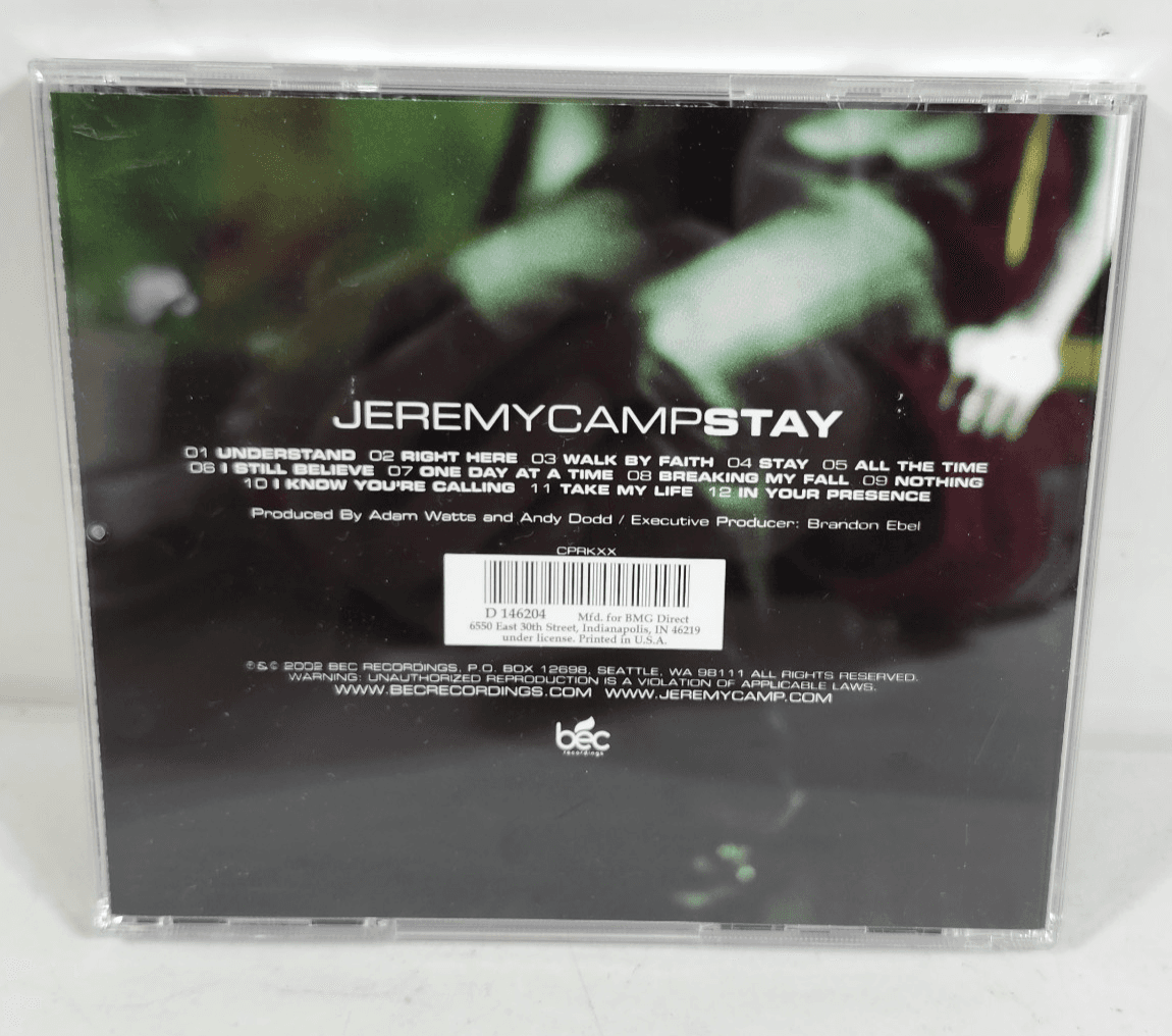 Stay by Jeremy Camp Music CD 2002 - Thumbnail 3