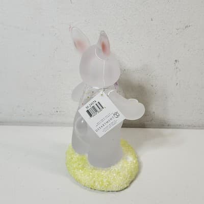 Dept 56 Frosted Acrylic Easter Bunny Rabbit Home Decor 9" - Thumbnail 6