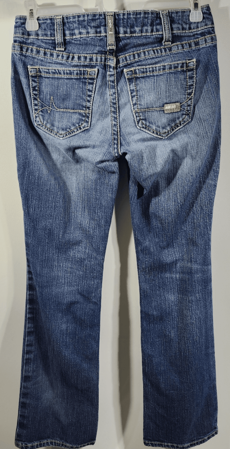 Ariat Jeans Women's 29R Blue FR Flame Resistant Mid Rise Boot Western Work Wear - Thumbnail 6