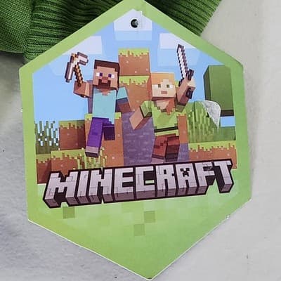 Minecraft Boy's Large Hoodie Green Long Sleeve Pullover Hooded Sweatshirt NEW - Thumbnail 8