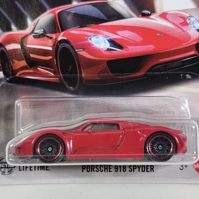 2025 Matchbox Porsche 918 Spyder Red Car 1/64 Toy Vehicle NEW - Thumbnail 2