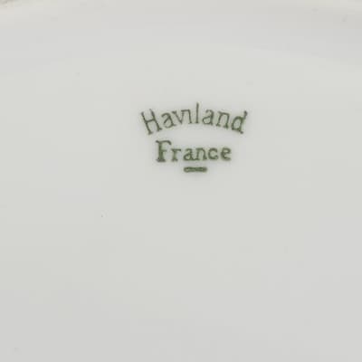 Haviland Hand Painted Plate Good Trim 8.5" France W/Black Berries - Thumbnail 5