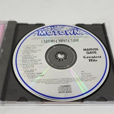Motown Compact Classic Marvin Gaye's Greatest Hits Music CD 1987 Motown - Thumbnail 2