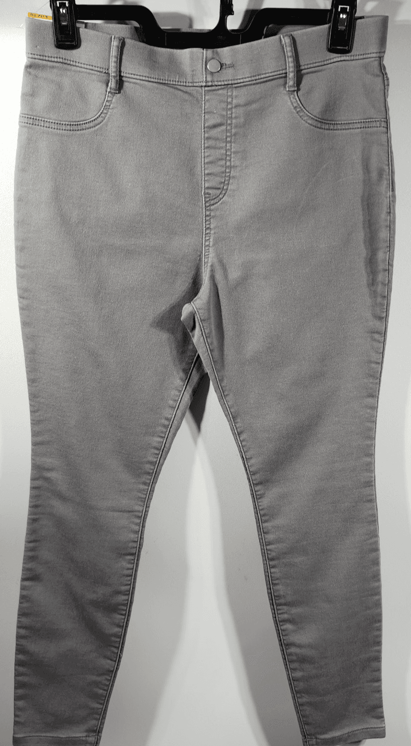 Time and Tru Women's M Jeggings Gray Denim Skinny Jeans Stretch Work Casual - Thumbnail 5