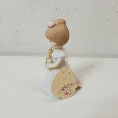 Vintage 1982 Enesco Growing Up Brunette Girl Figurine Age 4 Birthday E-9528 - Thumbnail 3