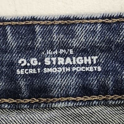 Old Navy High Rise O.G. Secret Smooth Pockets Denim Jeans Size 10 Straight Blue - Thumbnail 8