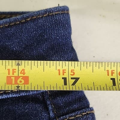 Lee Jeans Womens 12S Blue Denim Straight Leg Pants - Thumbnail 2