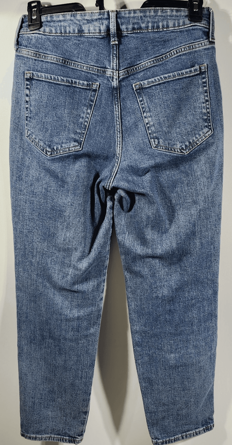 Old Navy High Rise O.G. Secret Smooth Pockets Denim Jeans Size 10 Straight Blue - Thumbnail 4