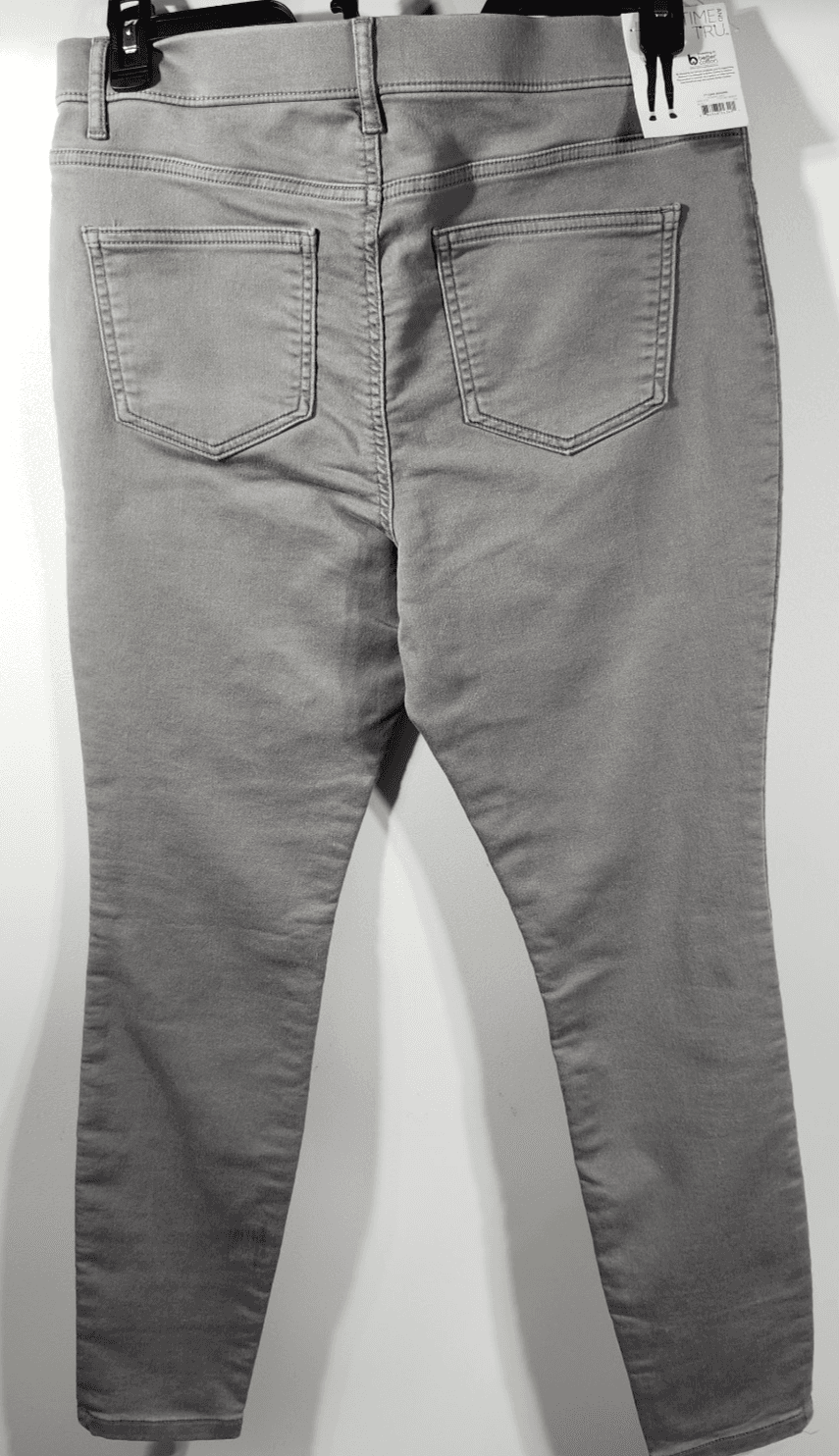 Time and Tru Women's M Jeggings Gray Denim Skinny Jeans Stretch Work Casual - Thumbnail 6