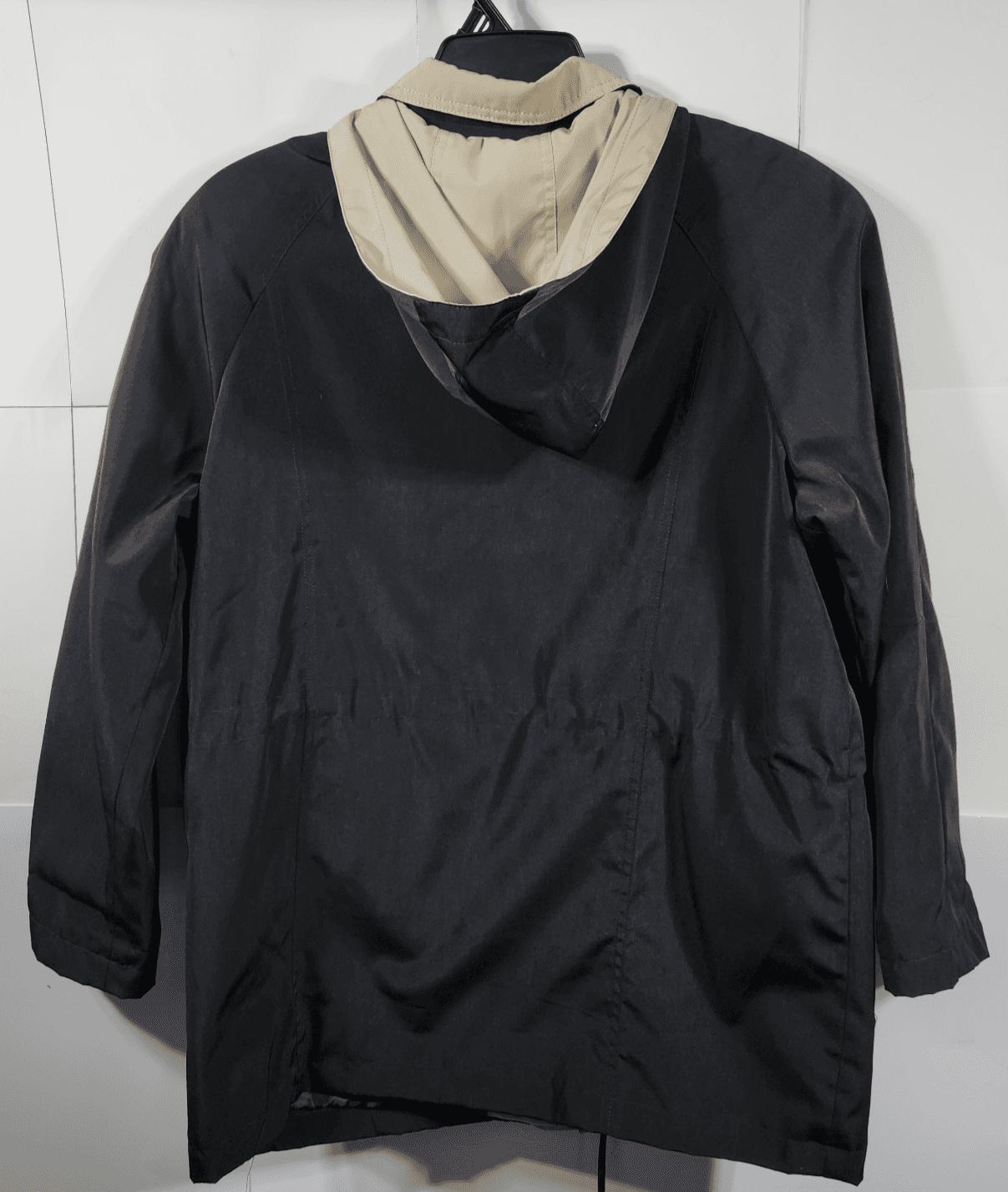 Mackintosh New England Womens Coat Large Black Hooded Jacket Full Zip - Thumbnail 4
