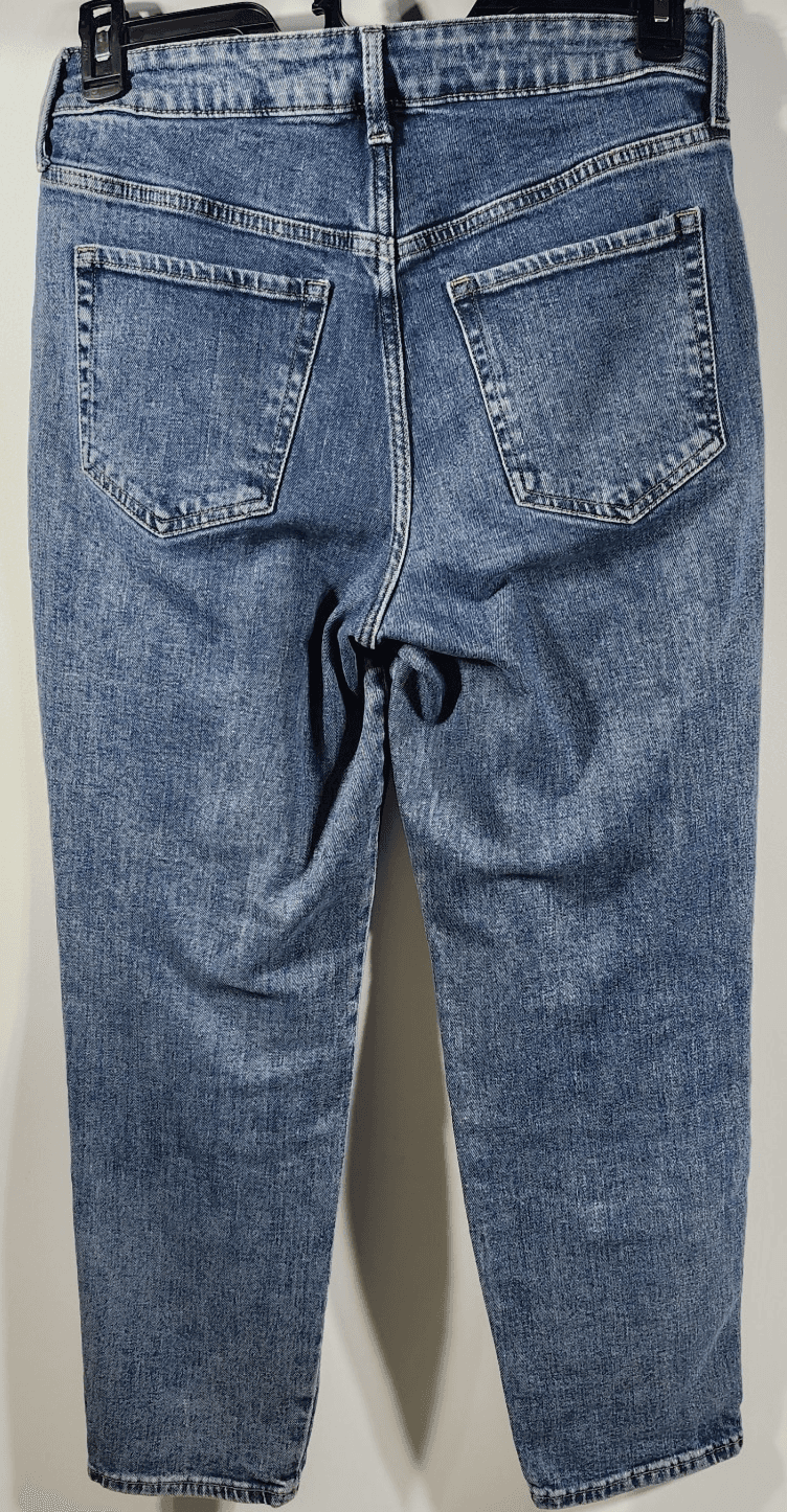 Old Navy High Rise O.G. Secret Smooth Pockets Denim Jeans Size 10 Straight Blue - Thumbnail 6