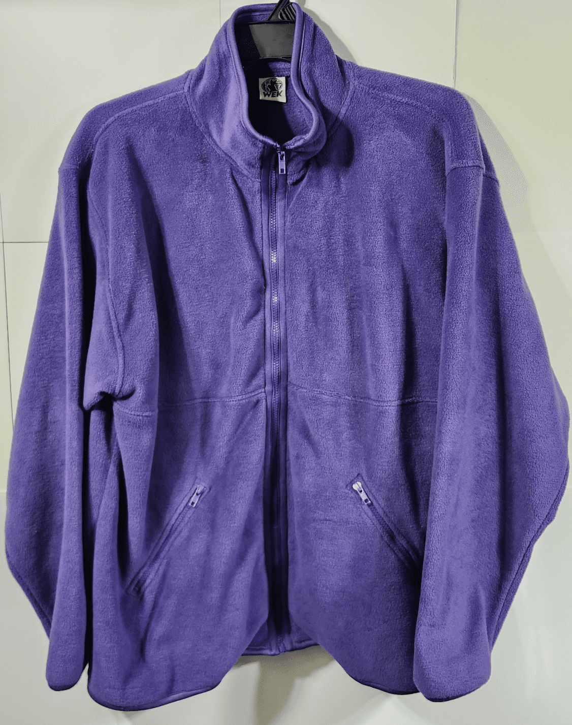 Vintage WEK Jacket Womens Size XL Full Zip Purple With Pockets - Thumbnail 5