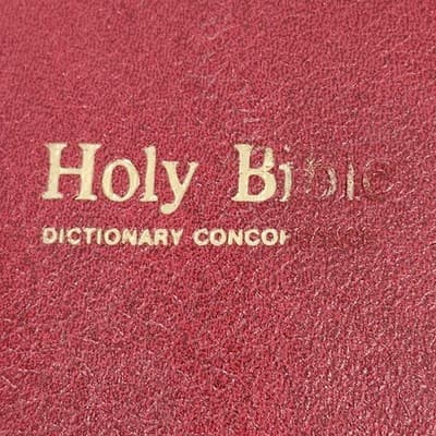 Holy Bible Red Letter Dictionary Concordance KJV Nelson Bonded Leather 1977 - Thumbnail 6
