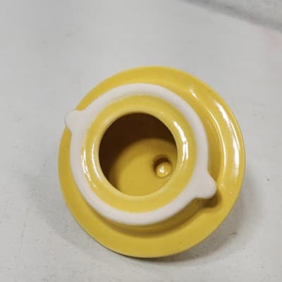 Vintage Christineholm Teapot Sweden 1970s Yellow Retro Kitchen Home Decor - Thumbnail 11