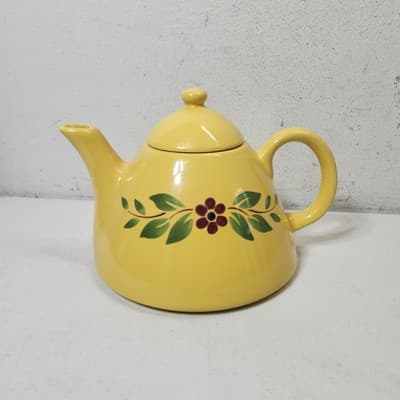 Vintage Christineholm Teapot Sweden 1970s Yellow Retro Kitchen Home Decor - Thumbnail 2