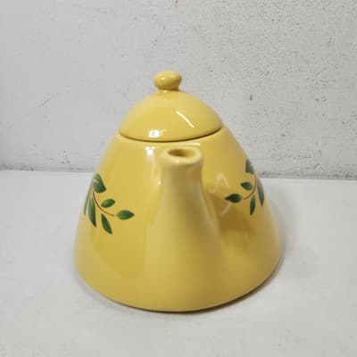 Vintage Christineholm Teapot Sweden 1970s Yellow Retro Kitchen Home Decor - Thumbnail 8