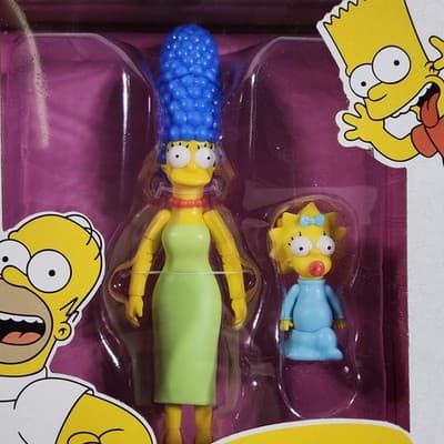 The Simpsons Marge & Maggie Action Figures Toy Wave 3 Jakks Pacific 2025 NEW - Thumbnail 2