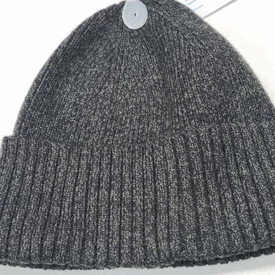 Time And Tru Green Cable Knit Rim Stocking Cap Hat One Size NEW - Thumbnail 3