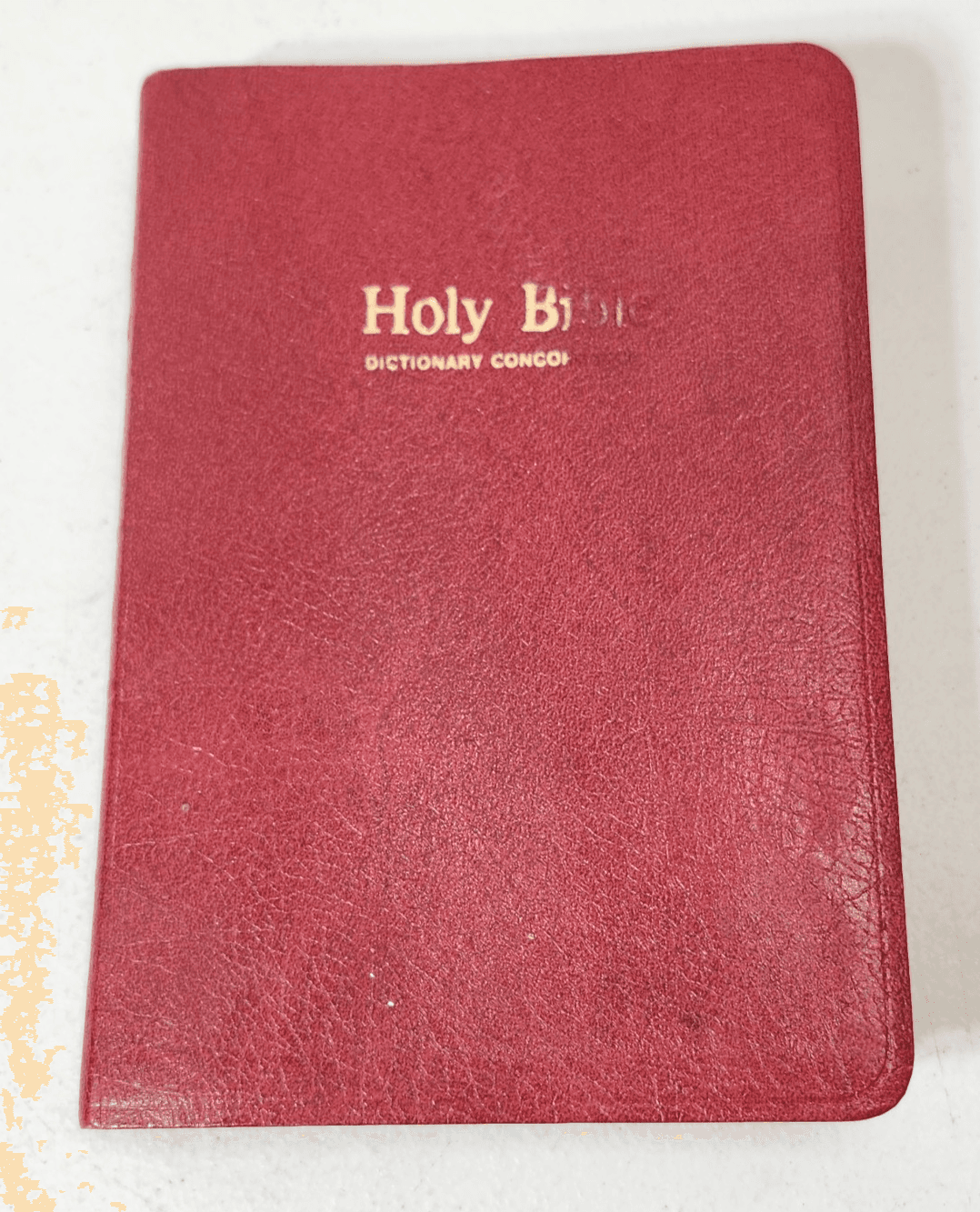 Holy Bible Red Letter Dictionary Concordance KJV Nelson Bonded Leather 1977