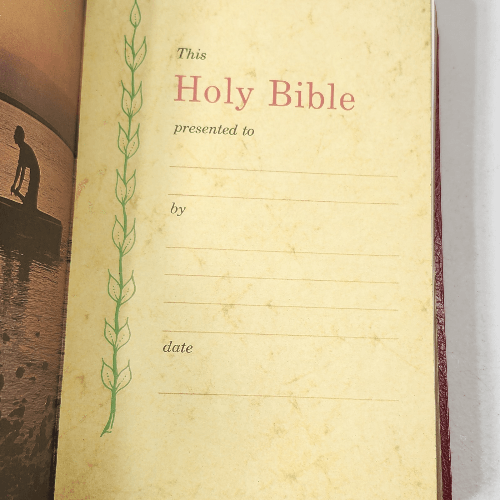 Holy Bible Red Letter Dictionary Concordance KJV Nelson Bonded Leather 1977 - Thumbnail 3
