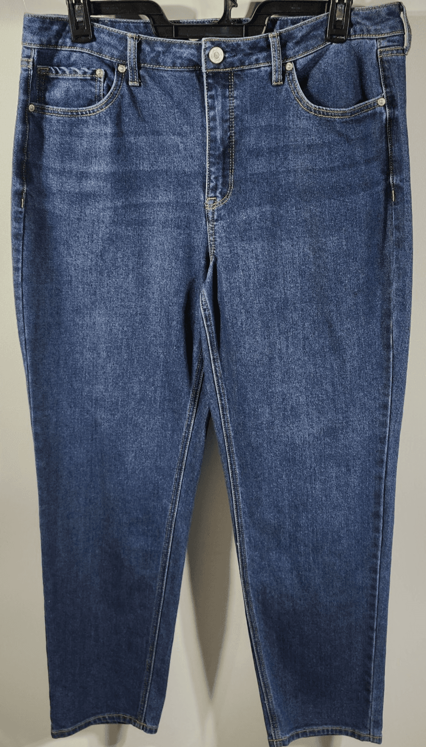 Seven 7 Jeans Women's 14 Blue Slim Straight Stretch Denim Medium Wash - Thumbnail 5