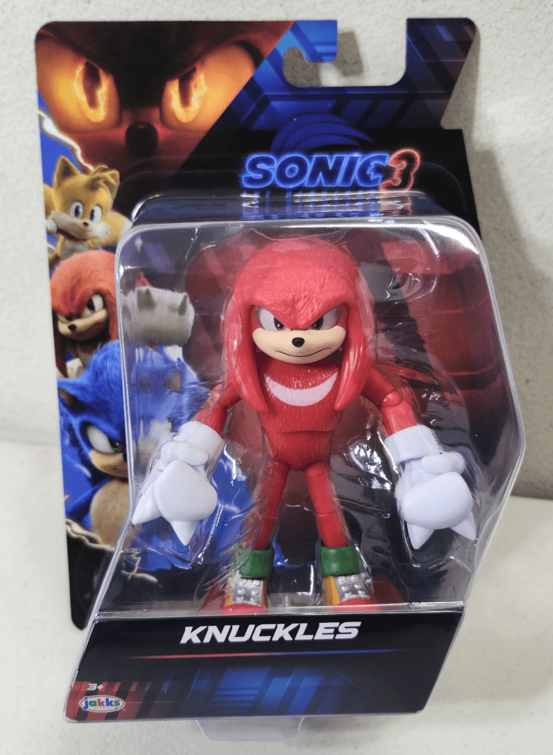 Sonic 3 Movie Knuckles Action Figure Kids Toy Jakks Pacific NEW